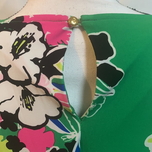 Kaari Blue Kelly Green Floral Dress - Picture 6 of 9